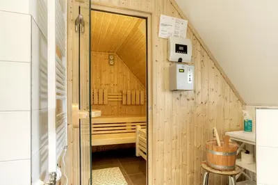 Ein Badezimmer in der Unterkunft Haus Windflüchter