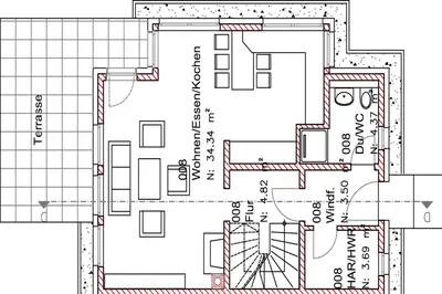 Grundriss der Unterkunft Haus Windflüchter