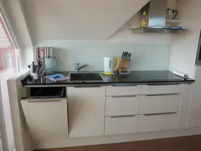 Küche/Küchenzeile in der Unterkunft Villa Morgentied, FW 7