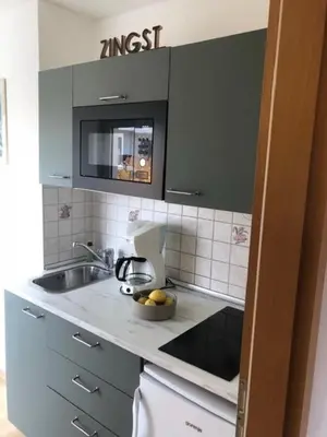 Küche/Küchenzeile in der Unterkunft Silja