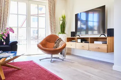 TV/Unterhaltungsangebot in der Unterkunft Ferienhaus Seeadler 34