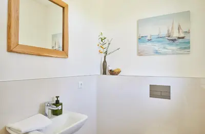 Ein Badezimmer in der Unterkunft Ferienhaus Seeadler 42