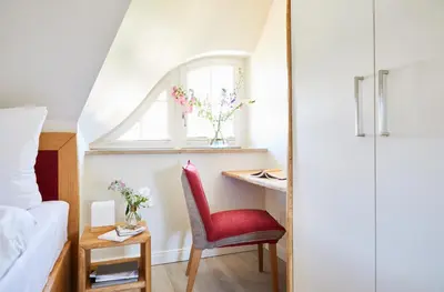 Ein Bett oder Betten in einem Zimmer der Unterkunft Ferienhaus Seeadler 42