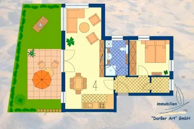 Grundriss der Unterkunft Villa Arielle, FW 4