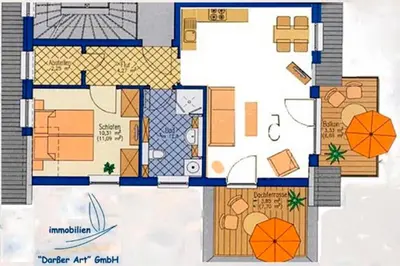 Grundriss der Unterkunft Villa Arielle, FW 8