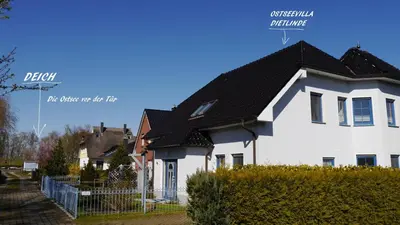 Das Gebäude in dem sich die Ferienwohnung befindet