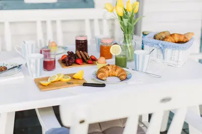 Essen in der Ferienwohnung oder in der Nähe