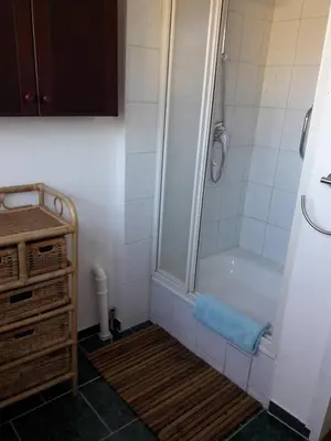 Ein Badezimmer in der Unterkunft Lange Str. 15 - Ferienwohnung