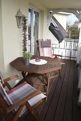 Ein Balkon oder eine Terrasse in der Unterkunft Julia