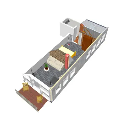 Grundriss der Unterkunft Brückendeck App 3