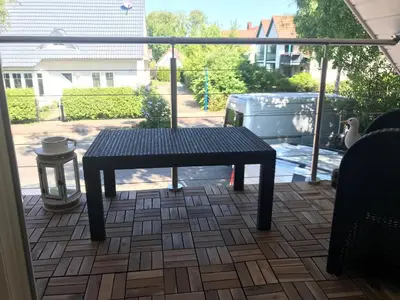 Ein Balkon oder eine Terrasse in der Unterkunft Brückendeck App 3