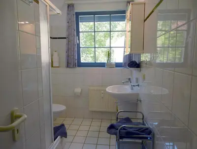 Ein Badezimmer in der Unterkunft Eichenpark 34
