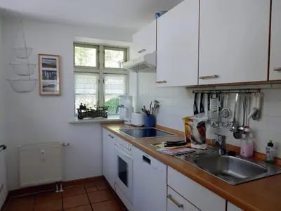 Küche/Küchenzeile in der Unterkunft Eichenpark 52