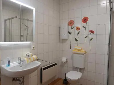 Ein Badezimmer in der Unterkunft Hinter den Dünen D82