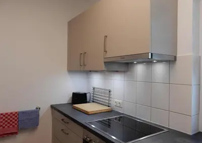 Küche/Küchenzeile in der Unterkunft Hinter den Dünen D82