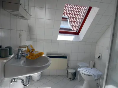 Ein Badezimmer in der Unterkunft Hinter den Dünen D83