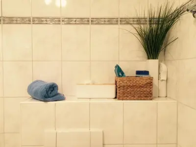 Ein Badezimmer in der Unterkunft Hinter den Dünen D93