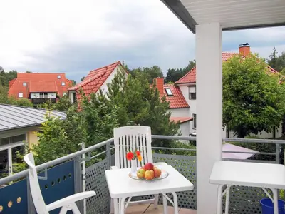 Ein Balkon oder eine Terrasse in der Unterkunft Meeresbrise 06