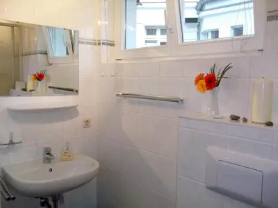 Ein Badezimmer in der Unterkunft Meeresbrise 06