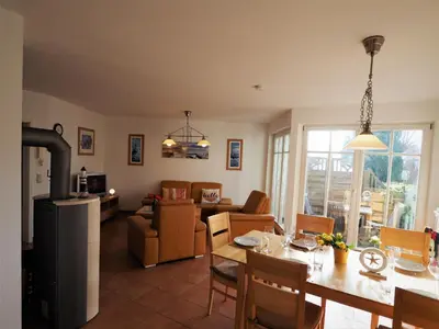 Ein Sitzbereich in der Unterkunft Teni`s hus