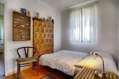 Ein Bett oder Betten in einem Zimmer der Unterkunft Alte Schmiede