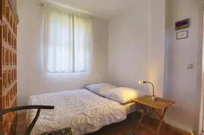 Ein Bett oder Betten in einem Zimmer der Unterkunft Alte Schmiede