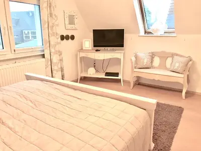 TV/Unterhaltungsangebot in der Unterkunft Ferienhaus Strandgut