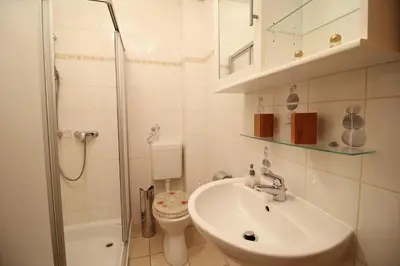 Ein Badezimmer in der Unterkunft Kranich