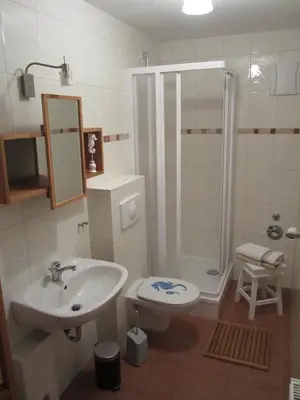 Ein Badezimmer in der Unterkunft Seepferdchen App 11