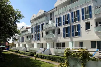 Das Gebäude in dem sich die Ferienwohnung befindet