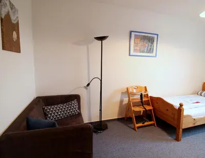 Ein Bett oder Betten in einem Zimmer der Unterkunft Haus am Bodden
