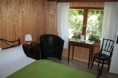 Ein Bett oder Betten in einem Zimmer der Unterkunft Ferienwohnung 