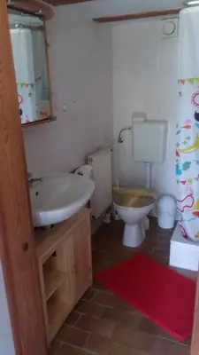 Ein Badezimmer in der Unterkunft Ferienwohnung 