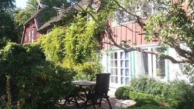 Ein Garten an der Unterkunft Ferienwohnung 