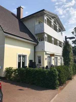 Das Gebäude in dem sich die Ferienwohnung befindet