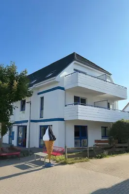Das Gebäude in dem sich die Ferienwohnung befindet