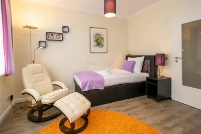 Ein Bett oder Betten in einem Zimmer der Unterkunft Traumzeit, FW 2