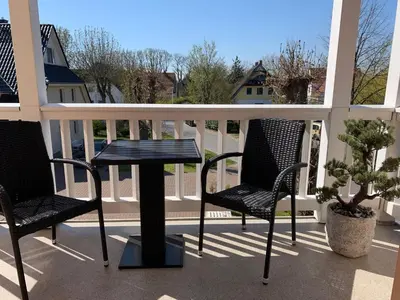 Ein Balkon oder eine Terrasse in der Unterkunft Villa Balticum, Whg 4