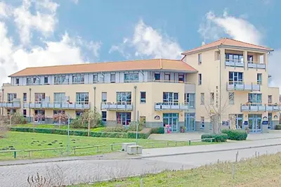 Das Gebäude in dem sich die Ferienwohnung befindet
