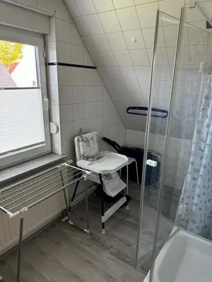 Ein Badezimmer in der Unterkunft Boddenwind FW 2