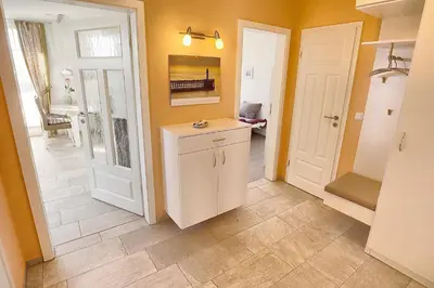 Ein Badezimmer in der Unterkunft Strandresidenz Deichgraf 6 Wustrow