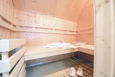 Ein Bett oder Betten in einem Zimmer der Unterkunft Haus Bullerbü