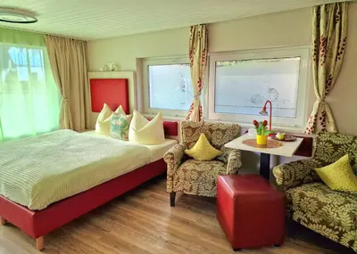 Ein Bett oder Betten in einem Zimmer der Unterkunft Pension Inselparadies Zingst