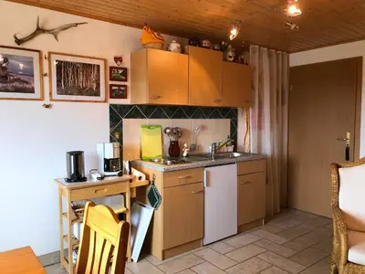 Küche/Küchenzeile in der Unterkunft Ferienwohnung mit Garten