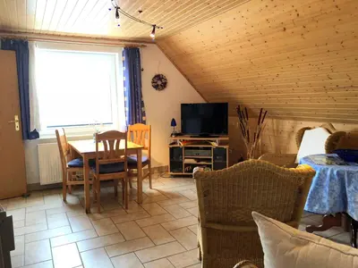 TV/Unterhaltungsangebot in der Unterkunft Ferienwohnung mit Garten
