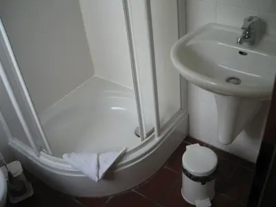 Ein Badezimmer in der Unterkunft Haus Achtern