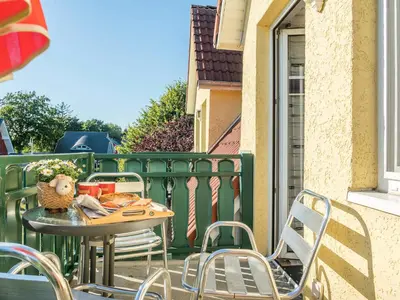 Ein Balkon oder eine Terrasse in der Unterkunft min Hüsing