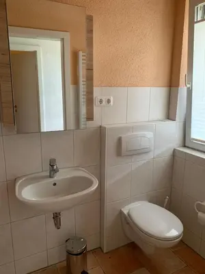 Ein Badezimmer in der Unterkunft Boddenperle