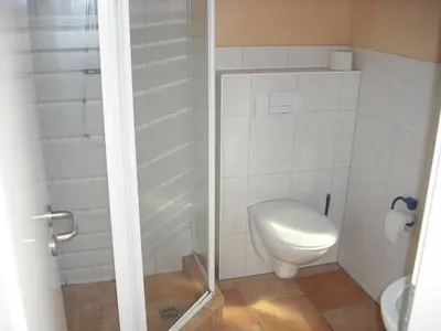Ein Badezimmer in der Unterkunft Boddenperle