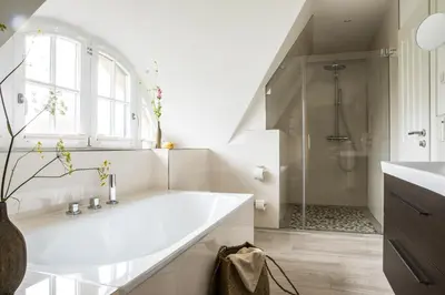 Ein Badezimmer in der Unterkunft Ferienhaus Seeadler 11